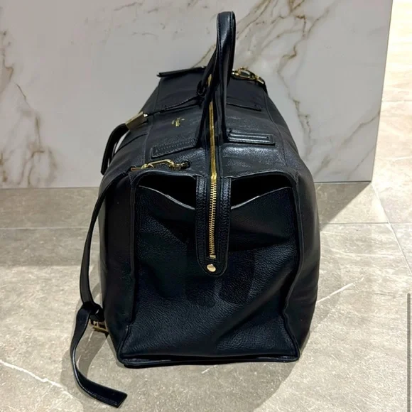 Kate Spade Leather Weekender, Black - Picture 4 of 4